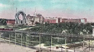 Time Captured: Vintage Art: Vintage souvenir postcard, Morningside Park, New York City, 1906