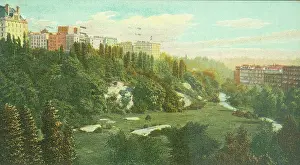 Time Captured: Vintage Art: Vintage souvenir postcard, Morningside Park, New York City, 1907
