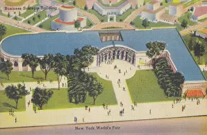 Vintage souvenir postcard, New York City World's Fair, 1939
