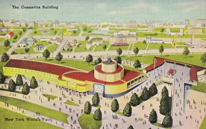 Vintage souvenir postcard, New York City World's Fair, 1939