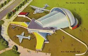 Vintage souvenir postcard, New York City World's Fair, 1939