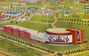 Vintage souvenir postcard, New York City World's Fair, 1939