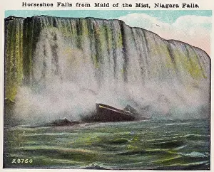 Vintage souvenir postcard, Niagara Falls Souvenir Views series, ca 1912