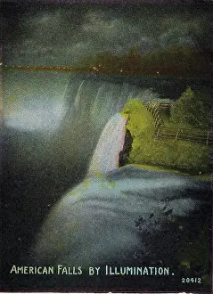 Vintage souvenir postcard, Niagara Falls Souvenir Views series, ca 1912
