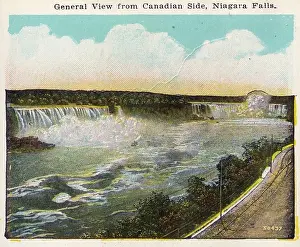 Vintage souvenir postcard, Niagara Falls Souvenir Views series, ca 1912