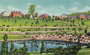 Vintage souvenir postcard, Souvenir Views of Trenton, New Jersey series, ca 1941