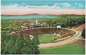 Vintage souvenir postcard, U.C. Berkeley Campus, ca 1941