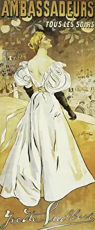 Singer Prints: Vintage theater poster of woman on stage