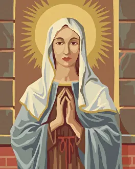 Blessing Prints: Virgin Mary Paint By Number