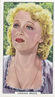 Virginia Bruce, My Favorite Part series, Collectible Tobacco Card, 1939