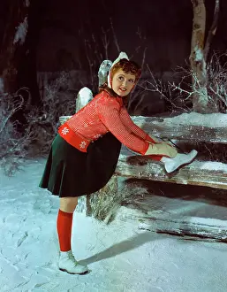 Virginia Dale Leaning Down Adjusting Shoe