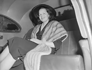 Stole Prints: Virginia Hill Relaxing Inside a Car