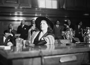 Stole Prints: Virginia Hill Sitting in Court