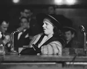 Stole Prints: Virginia Hill Testifying Before Senate Committee