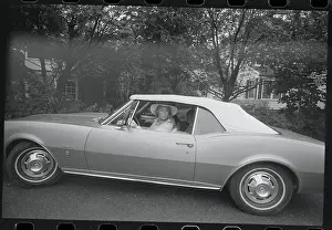 Hyannis Prints: Virginia Joan Kennedy Driving Chevy Convertible
