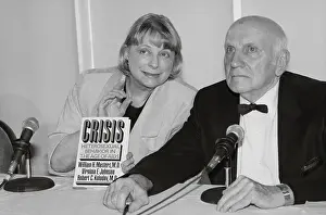 Virginia E Prints: Virginia Johnson and William Masters at Press Conference