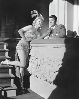 Virginia Mayo Flirting with Ronald Reagan