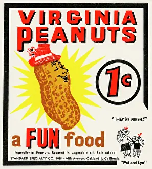 Virginia Prints: Virginia Peanuts 1 Cent