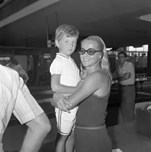 Virna Lisi and Son