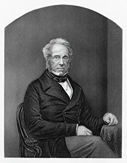 Legends And Icon Prints: Viscount Palmerston kcb - ee Henry John Temple - engraving 1884