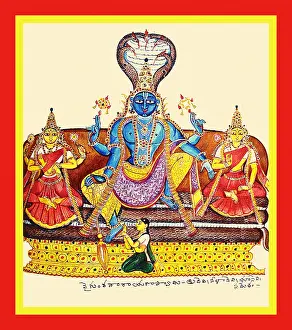 Lotus Prints: Vishnu as Vaikunthanatha