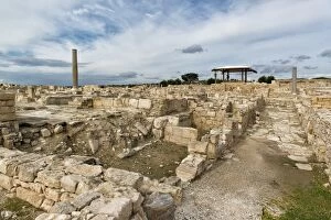 Visiting Kourion archaeological site