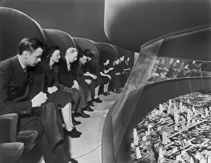 Futuristic Prints: Visitors to General Motors Futurama Exhibit