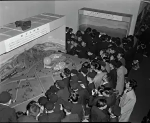 Visitors at Japan's Atoms-For-Peace Exhibit