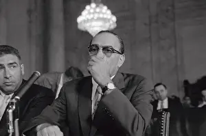 Vito Genovese with His Hand over His Mouth