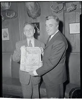 Vittorio De Sica Receiving Award