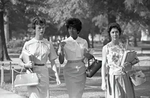 Vivian Malone Walks To Class