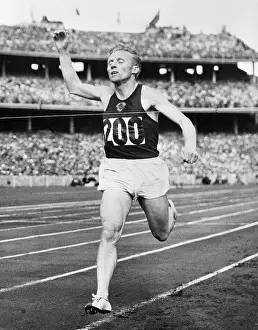 Soviet Prints: Vladimir Kuts Winning the 5000-Meter Olympic Run