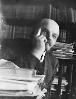 Bolshevik Prints: Vladimir Lenin Being Interviewed