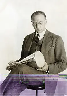 Tube Prints: Vladimir Zworykin Seated W/Cathode Ray T