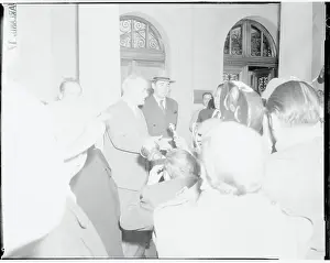V.M. Molotov and Andrey Gromyko Speaking to Reporters