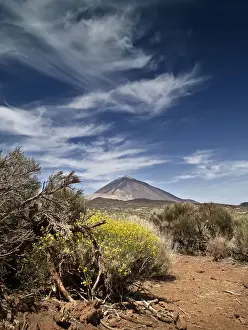 Volcano in springtime