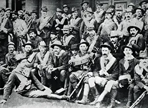 The Boer Wars Prints: Volunteer Soldiers Posing in Group Photo