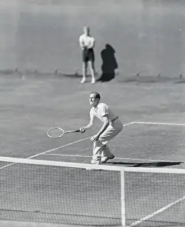 Von Cramm Playing Tennis