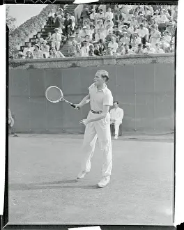 Von Cramm Playing Tennis