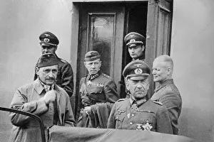 Finland Prints: Von Falkenhorst and Mannerheim Reviewing Finnish Forces