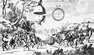 Demonstration Prints: Von Guericke'S Experiment W/Air Pressure