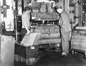 Electric Prints: Vp Of Westinghouse Inspects A Punch Pres