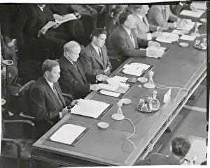 Vyacheslav Molotov Attending a Conference