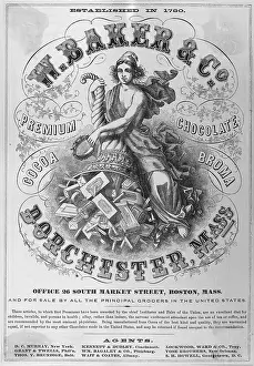 Chocolate Prints: W. Baker & Co. Chocolate Manufacturer Advertisement