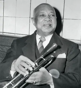 Handy Prints: W. C. Handy Holding a Trumpet