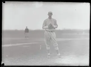 Texas Prints: W. D. Perritt Pausing on Baseball Field