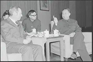 Interpreter Prints: W. Michael Blumenthal Talking with Premier Hua Guofeng
