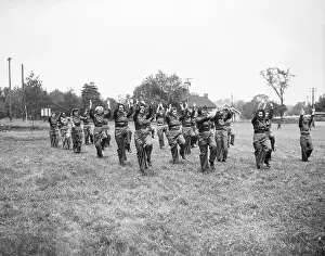 Drill Prints: Wacs Doing Daily Exercise On Base