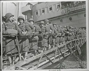 WACs Landing Ashore in Africa
