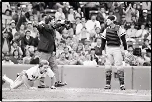 Scoring Prints: Wade Boggs Safe At Home After Steal